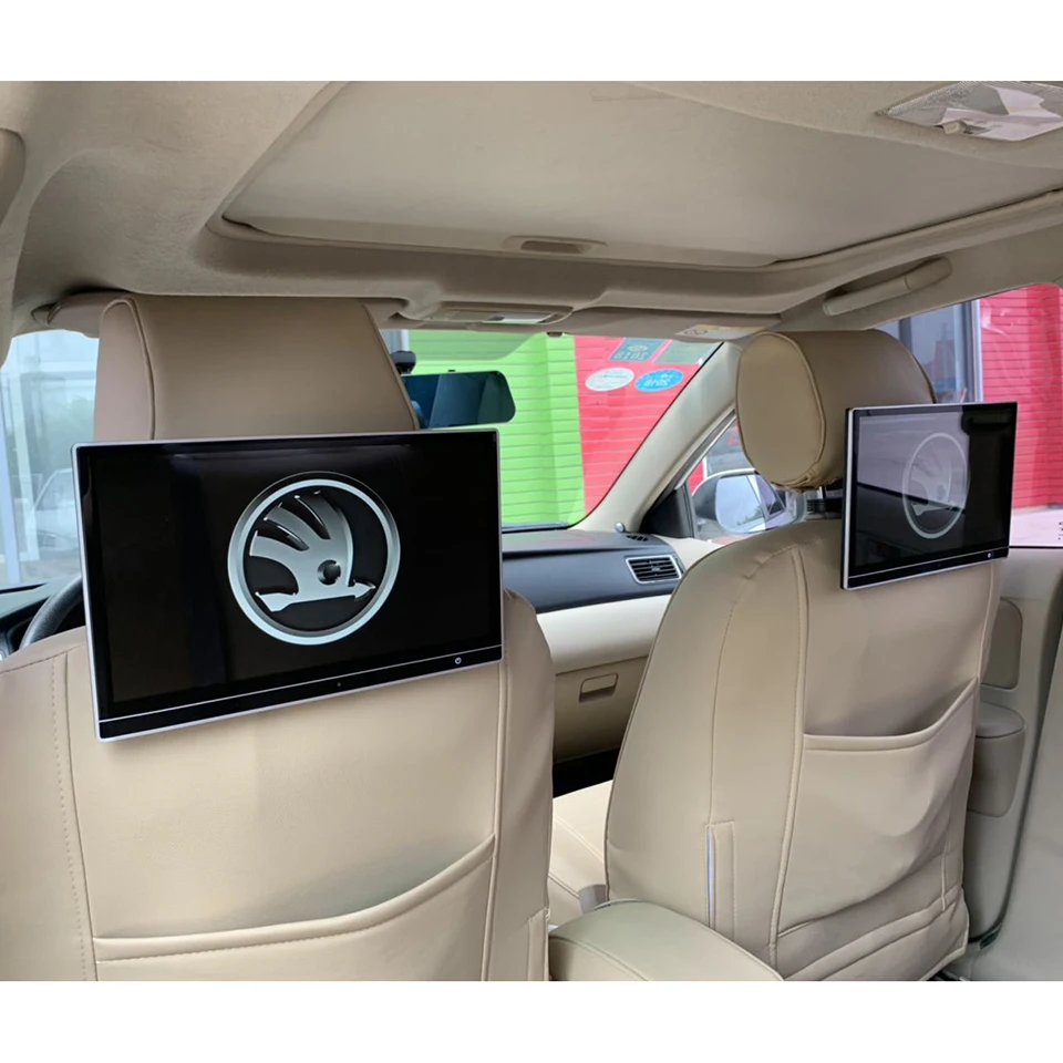 12 5 Inc Otomatik Tv Ekran Wifi Android 9 0 Kafalik Monitor Ile Skoda Fabia Octavia Hizli Superb Yeti Araba Yastigi Monitor Car Monitors Aliexpress