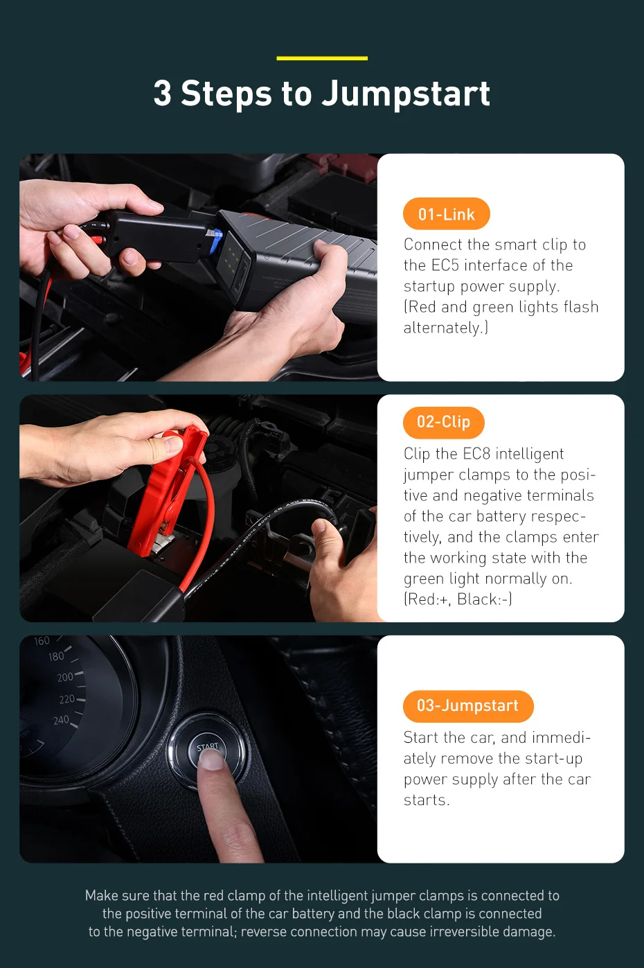 Baseus Démarreur transportable  de voiture 16000 mAh 100Watt-13