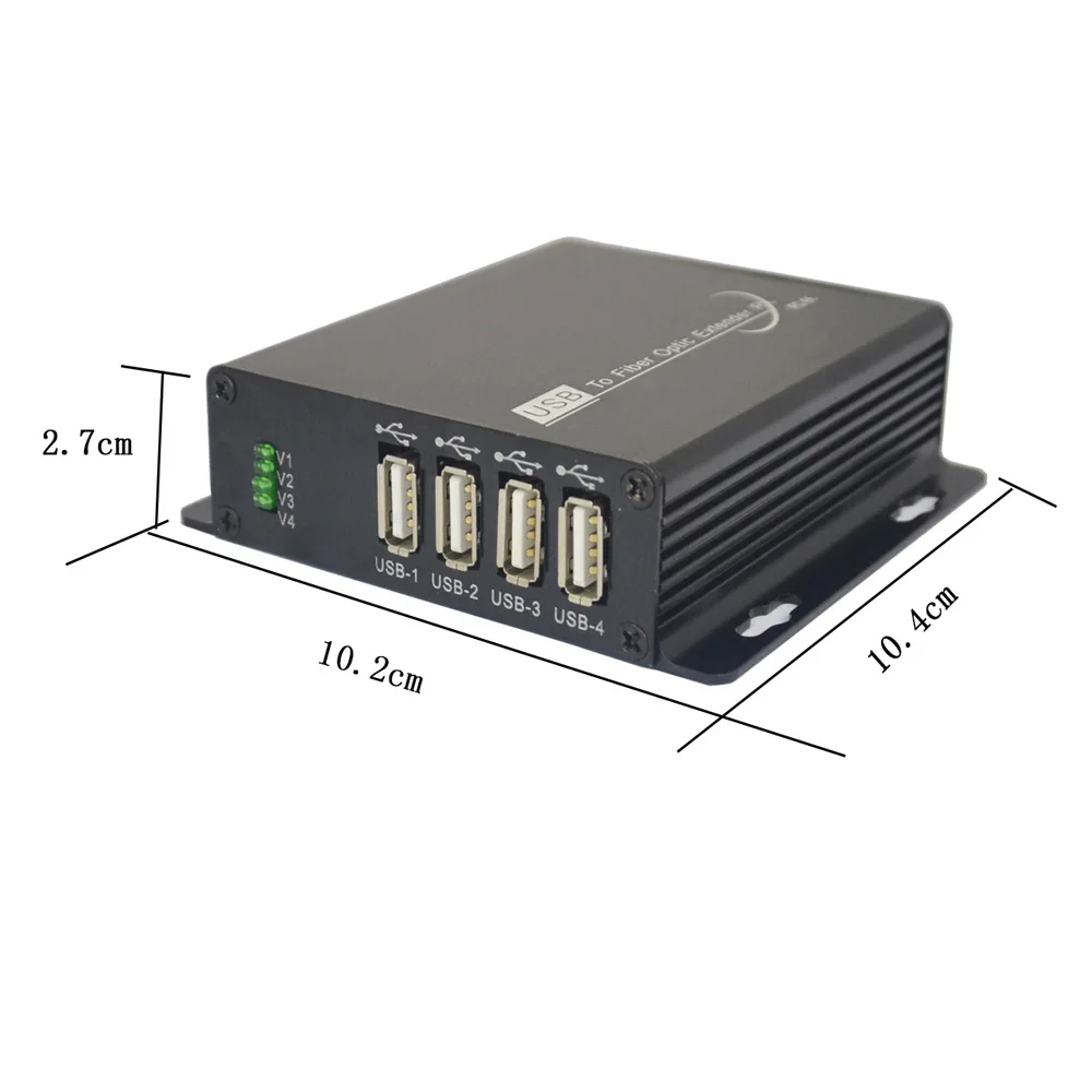 USB волоконный конвертер/удлинитель USB2.0 по оптоволоконному одномодовому SM 300 м и