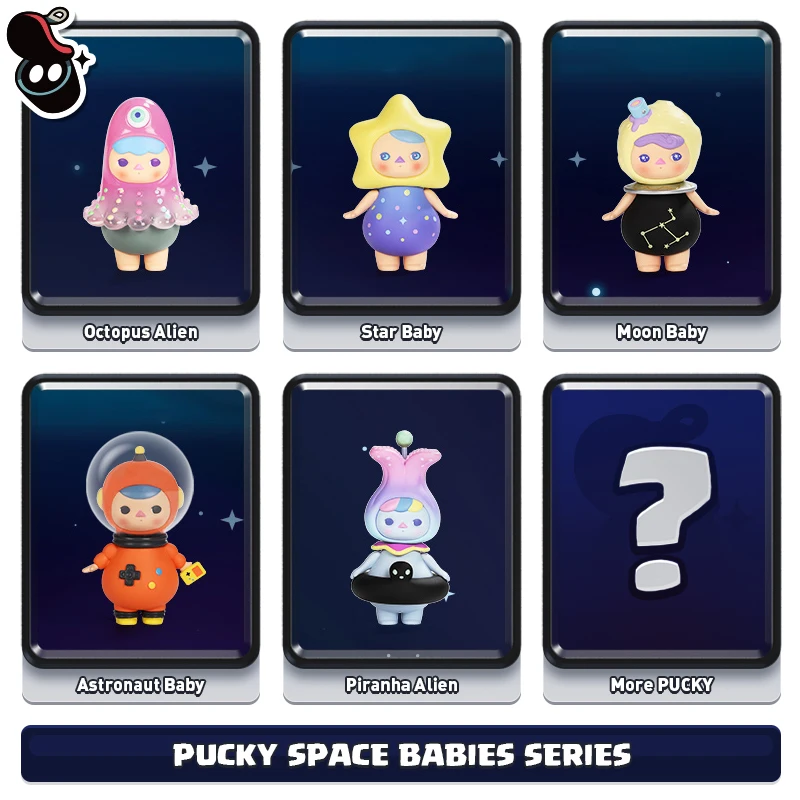 Pucky Space Babies глухая коробка POPMART Коллекция игрушек украшение кукла девочка подарок