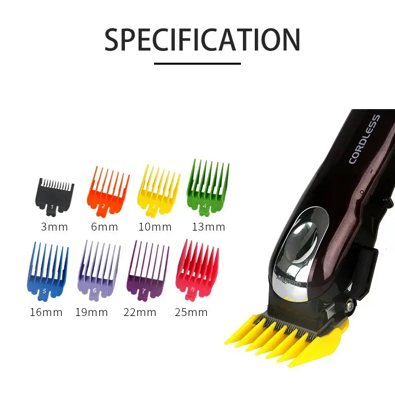 

8Pcs Multiple Sizes combs Hair Clipper Cutting Tool Colorful Guide Comb Size Barber Replacement Hair Clipper Attachment