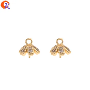 

Cordial Design 20Pcs 8*8MM Jewelry Accessories/CZ Charms/Genuine Gold Plating/Hand Made/DIY Making/Jewelry Findings Components