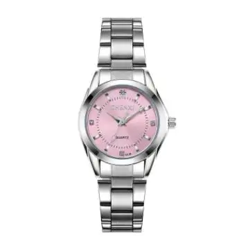 PINK Модные цвета CHENXI CX021B бренд relogio роскошные женские повседневные часы водонепроницаемые часы женские модные платья часы со стразами - Цвет: PINK