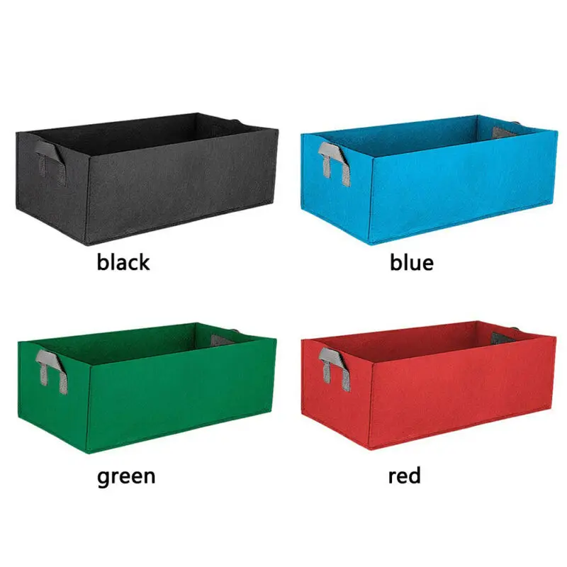 Rectangular Garden Growing Bags Vegetables Planter Bag Container Handle Bags