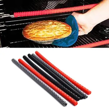 

Hot Sale Silicone Threaded Heat Resistant Oven Rack Edge Protector Guard Cover Oven Anti-Hot Bar Random Color