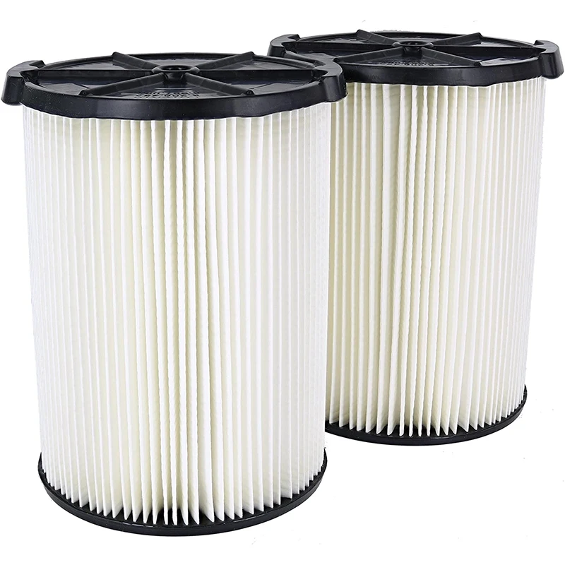 

VF4200 Replacement 1-Layer Everyday Dirt Wet/Dry Vac Filter for 5-20 Gallon Vacuums (2 Pack VF4000)