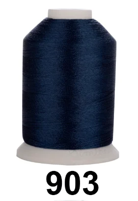 903 Navy blue 60 цветов Simthread швейная нить компьютерная вышивка нить полиэстер лед шелк пагода линия нить для швейной машины поставки 130 г - Цвет: 903 Navy blue