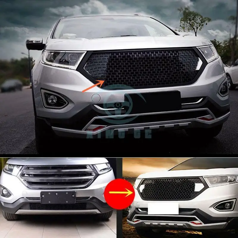Для Ford Edge- PP(полипропилен) покрытие Передняя Решетка Вентиляционная решетка отделка автомобильные аксессуары модификация автомобиля