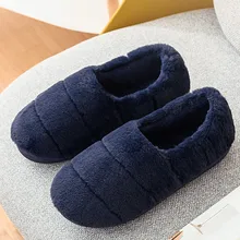 SAGACE winter home slippers soft bottom non-slip comfortable warm couple cotton slippers cotton plush cute cotton slippers