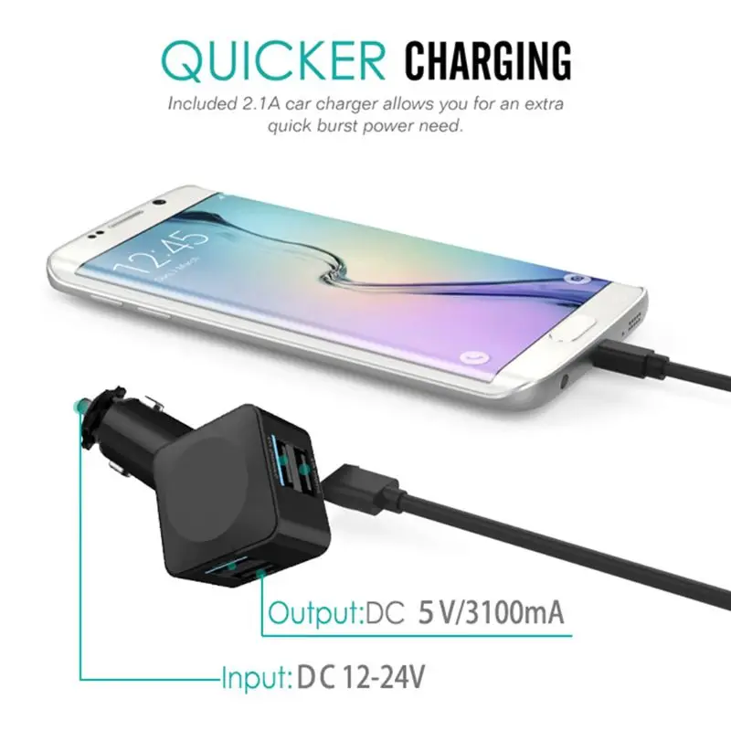 Intelligent Cigarette Lighter Dual USB Smart Fast Charger Car Wireless Charging Universal Navigation Mobile Phone Bracket Holder