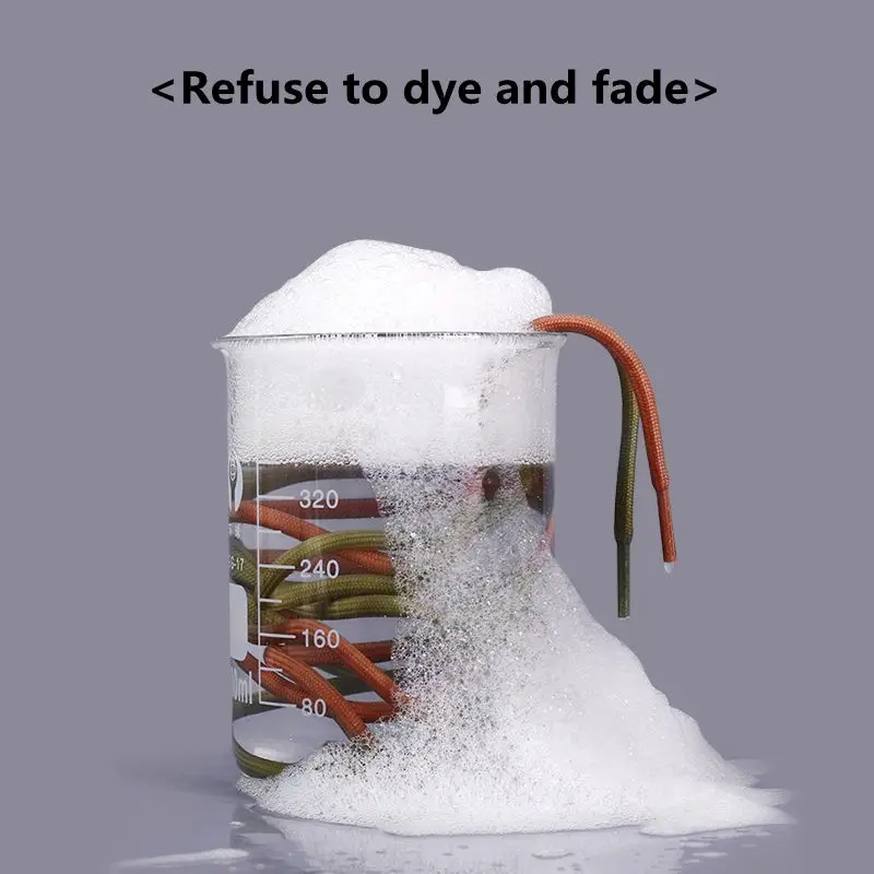 1Pair New 2021 Round Shoelaces Polyester Solid Classic For Yezy Sports Martin Boot shoeslace Sneaker Shoe Laces Strings 20colors