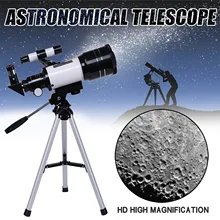 Telescopio astronómico con apertura de 150x70mm, Telescopio con Refractor, buscador de trípode para principiantes, telescópico de gran angular