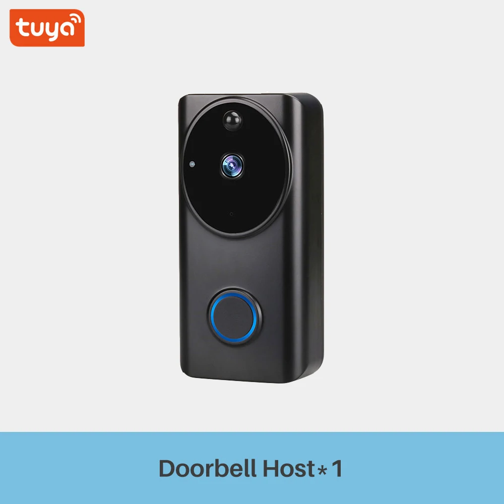 Умный видео дверной звонок Tuya 1080P WiFi видеодомофон приложение SmartLife дистанционное управление беспроводной дверной звонок камера домашний монитор безопасности - Цвет: Белый