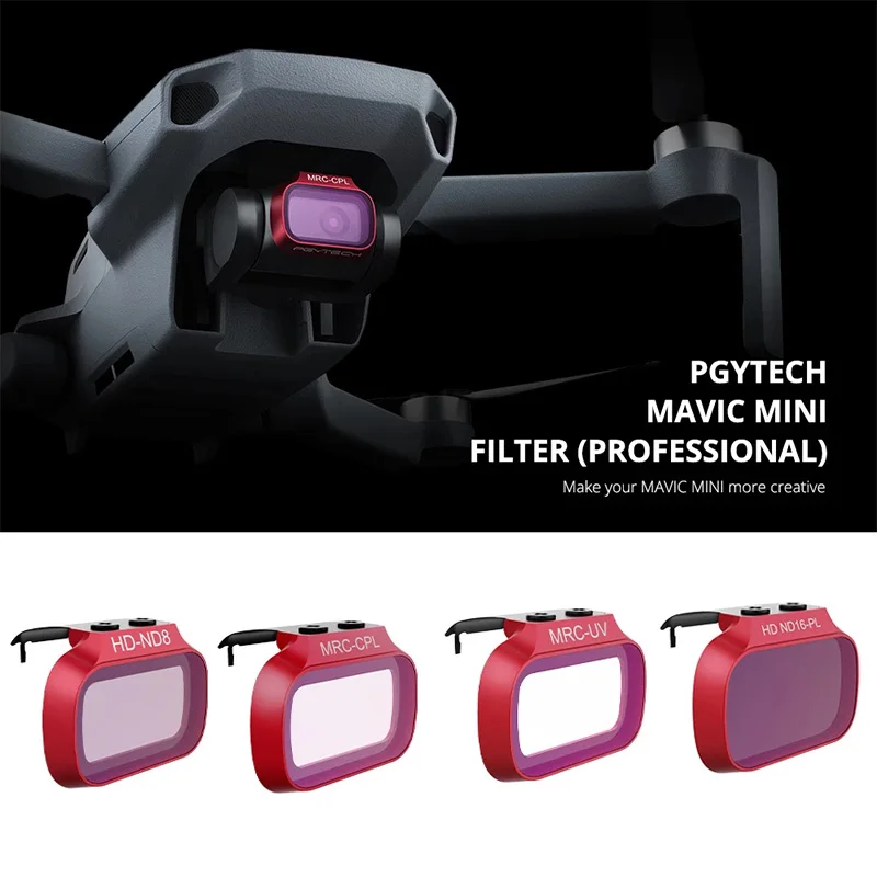 PGYTECH DJI Mavic мини фильтр Камера Линзы Фильтры ND8/16/32/64-PL ND8/16/32/64 для DJI Mavic мини-Дрон аксессуары