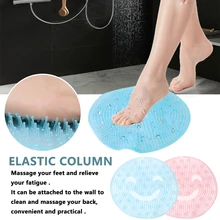 1 шт. Удобная Нескользящая силиконовая щетка для ленивых, коврик для ванной, свободные руки, ноги, чистая омертвевшая кожа, прочная Массажная подушка для ванной комнаты, товары