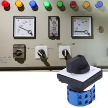 JYW29-20/2 Electric 3 Position 2 Poles Rotary Cam Changeover Switch with Screws Useful Tool 20A 50Hz electric change over switch manual transfer switch hz5b series 20a 0 4 position 2 phase silver electric contacts