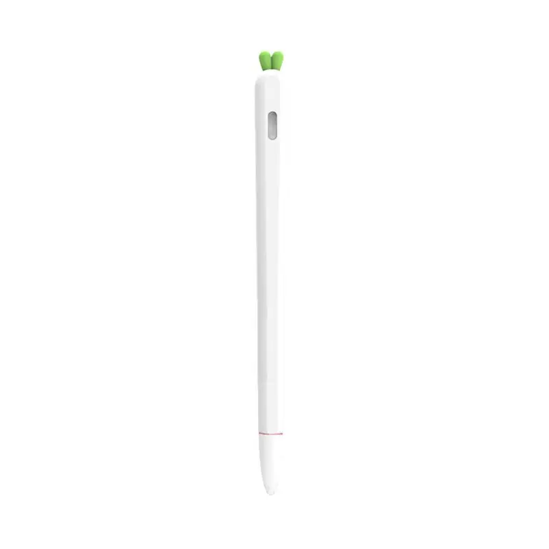 1 компл. Силиконовый защитный чехол с наконечником для Apple Pencil 1st 2nd Pen - Цвета: White 2nd