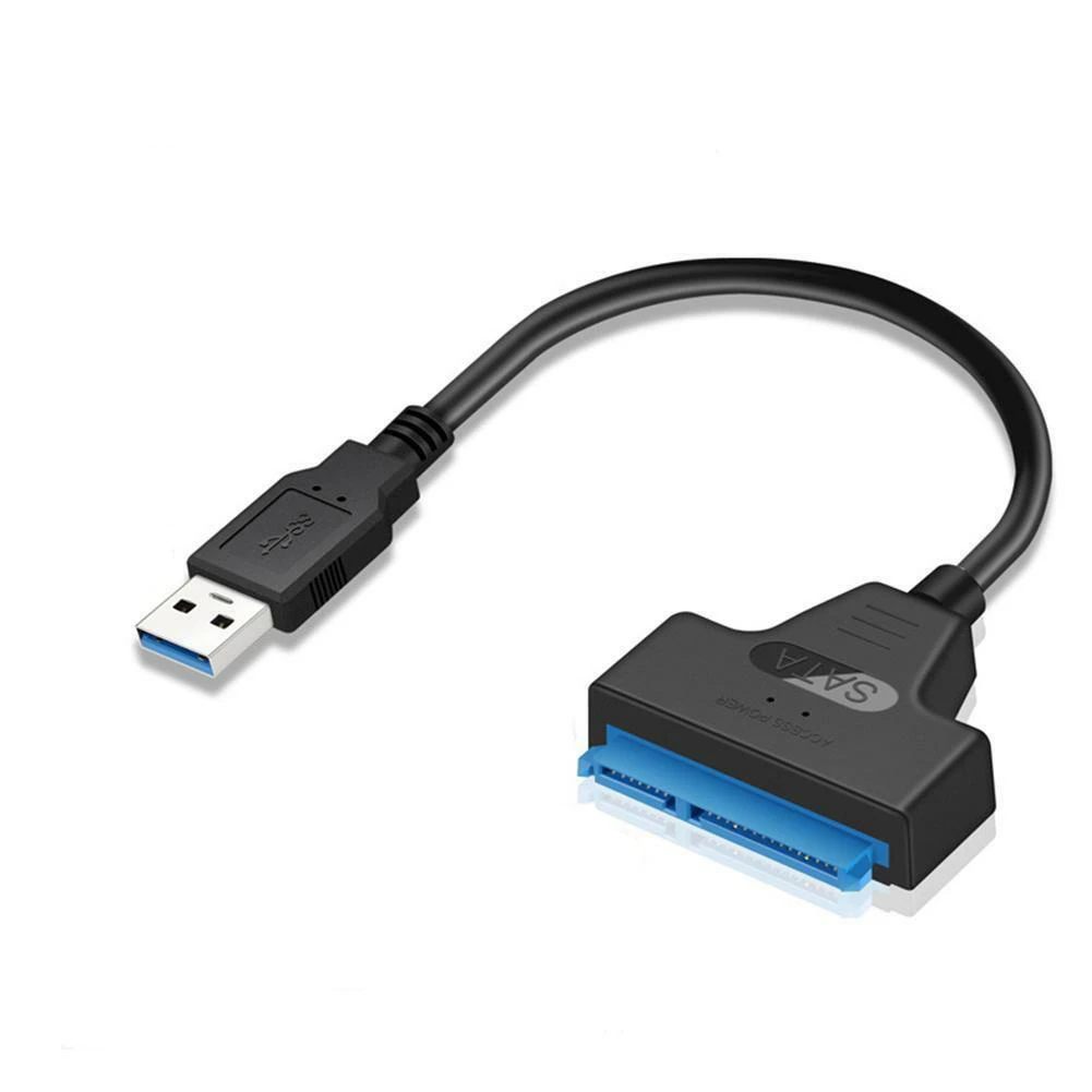 Adaptador de Cable USB a SATA de convertidor de núcleo de Cable de cobre y ABS disco duro de 2,5 pulgadas, Compatible con MAC OS 9.XA|Conectores y cables