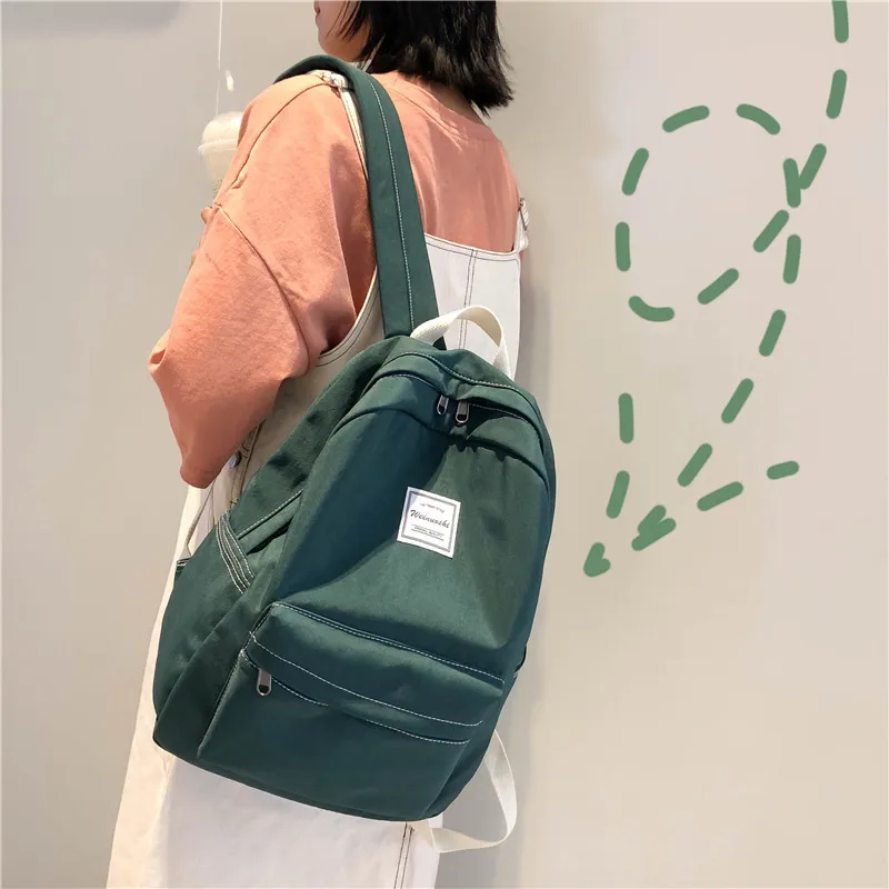 

BF Style Vintage Sense GIRL'S School Bag Women's INS-Style Versatile Retro Korean-style Harajuku Ulzzang High School Students Sh