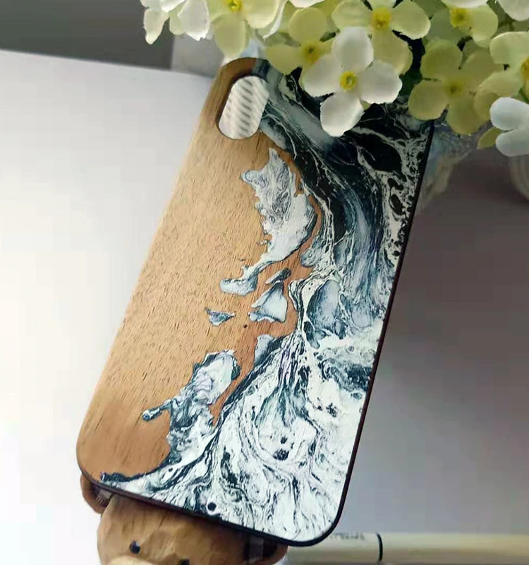 Художественный чехол для телефона с граффити из натурального дерева и цветным рисунком для Iphone 6 S 7 8 plus X S R MAX Ретро деревянный чехол для телефона
