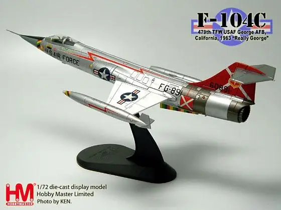Хобби мастер Lockheed F-104C Звездный истребитель USAF 479th TFW#56-0891 Джордж Laven Jr Джордж AFB CA 1963 1/72 литье под давлением модель самолета