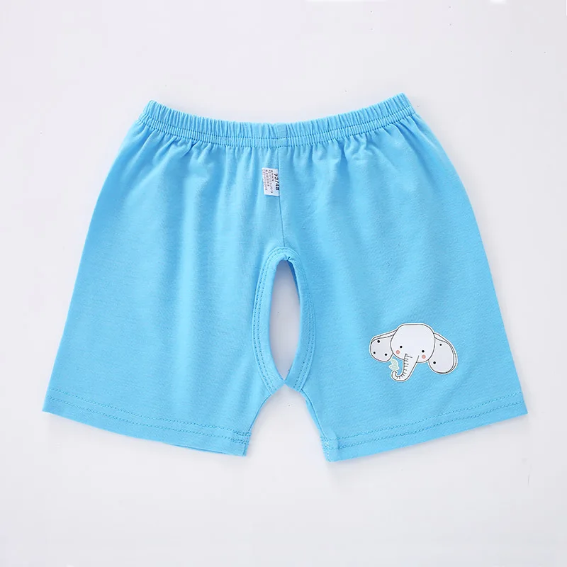 Лидер продаж года, летние детские шорты штаны с открытым шаговым швом в Корейском стиле модные однотонные Штаны спортивные шорты из модала