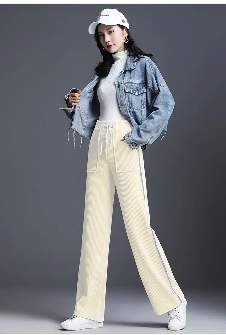 Pantalon femme mujer 2019 новые вельветовые широкие женские брюки-карго ремень для верхней одежды повседневные брюки OL