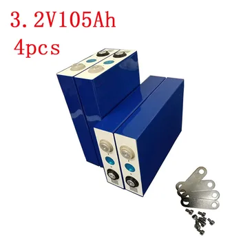 

2020 NEW 4PCS 3.2V 105Ah lifepo4 battery CELL not 100ah 12V105Ah for EV RV battery pack diy solar EU US TAX FREE UPS or FedEx