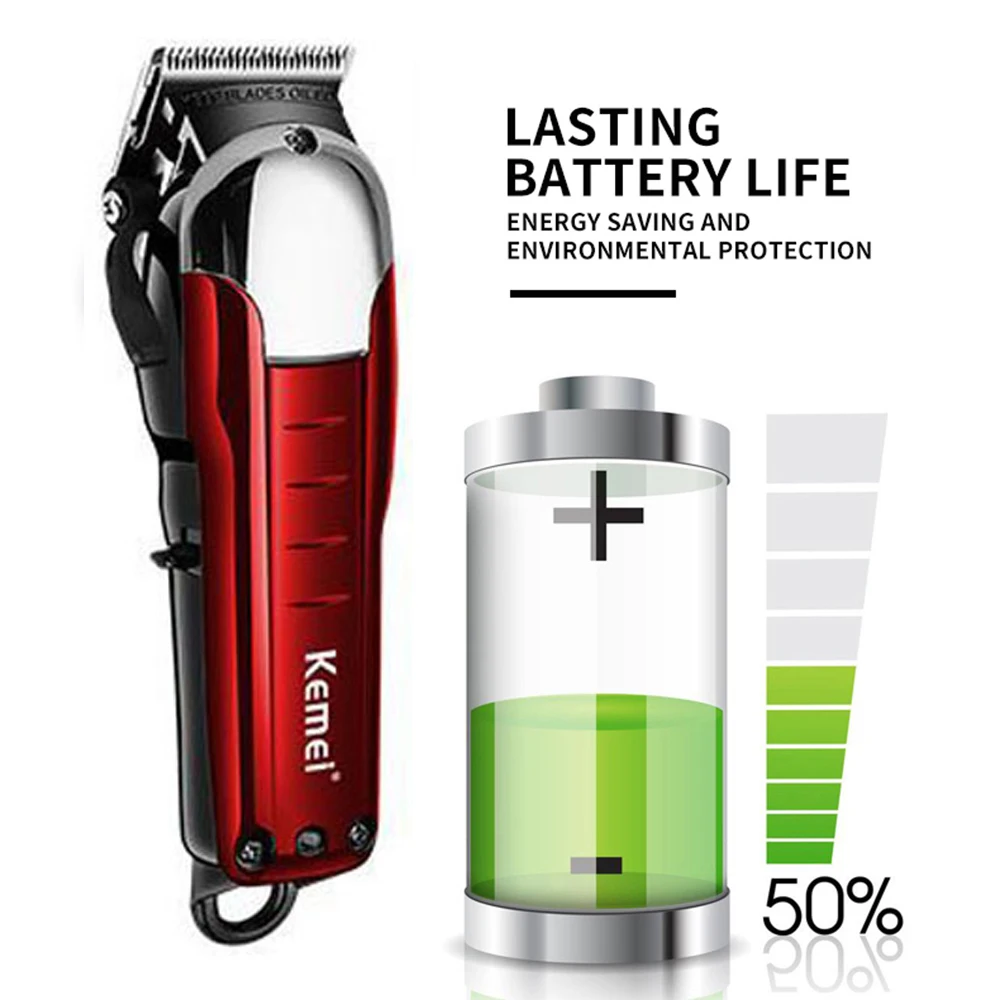 Billig Kemei haar clipper KM2600 elektrische haar trimmer leistungsstarke haar rasieren maschine professional hair schneiden bart elektrischen rasierer 5