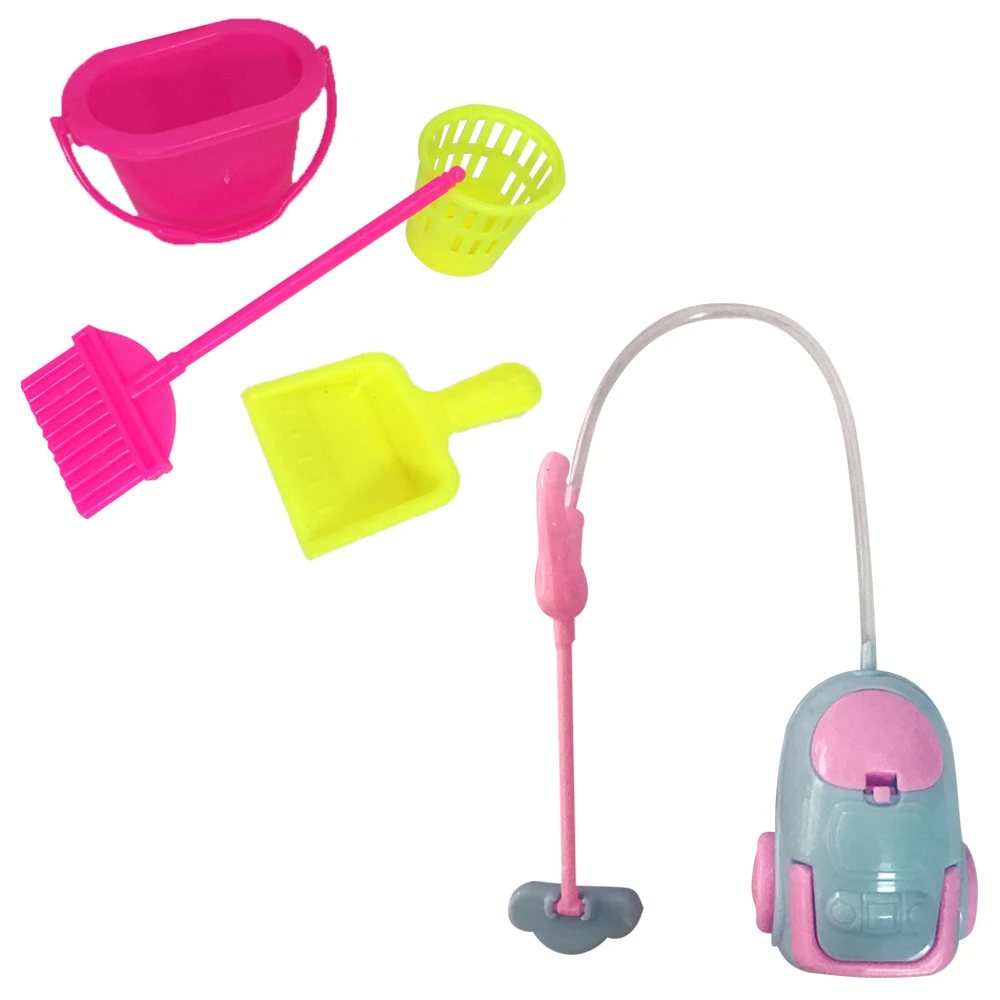 NK Hot Sale Doll Accessories Pretend Play Toy Shoes Bags Hangers Mirrors For Barbie Doll Furniture For Kelly Doll DIY Toys JJ