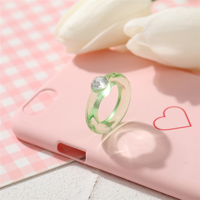 Fashion Acetic Acid Flower Rings for Women Lady Personality Leopard Acrylic Opening Adjustable Rings Finger Jewelry Gift