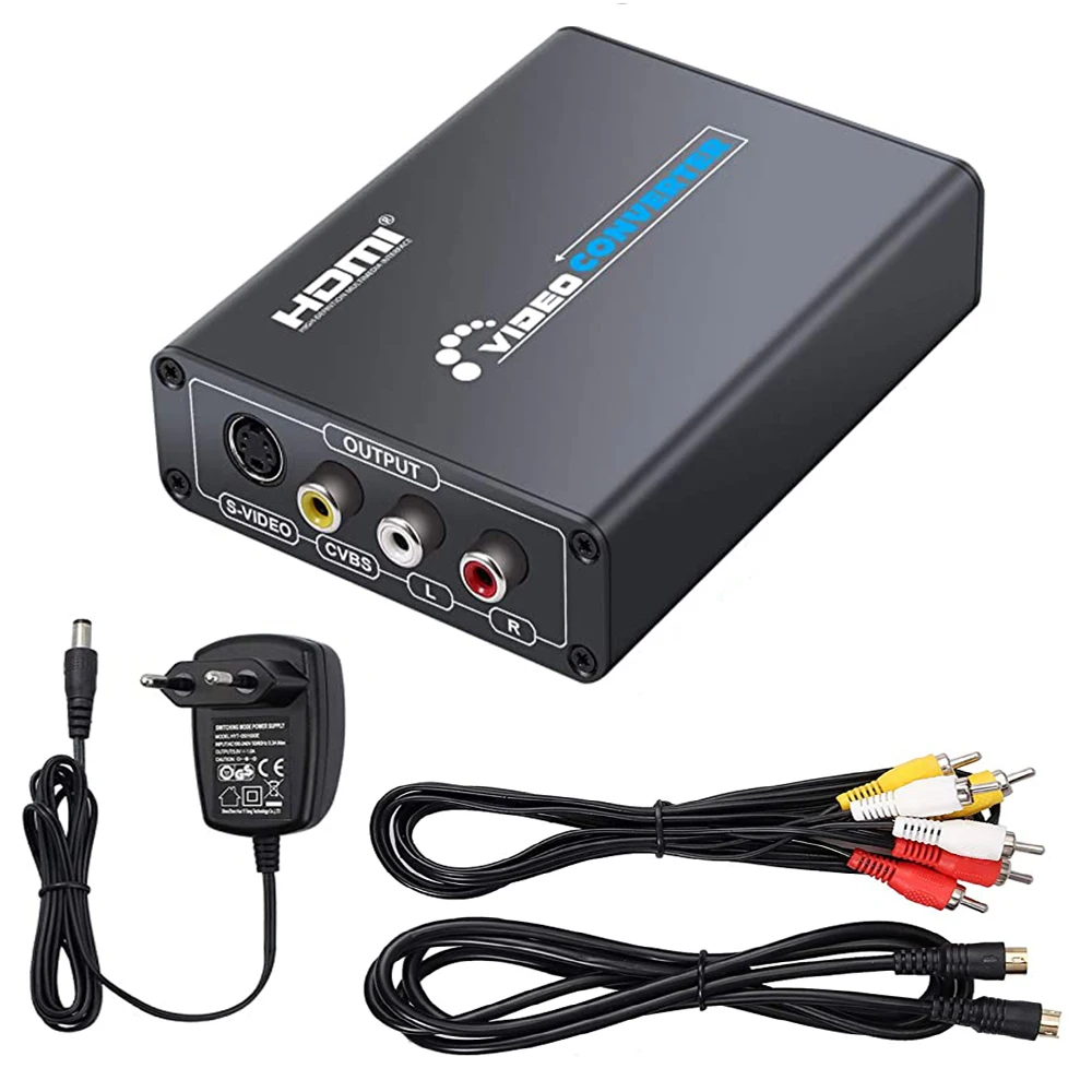 Переходник HDMI на AV S Video CVBS видео преобразователь SVIDEO + HD 3RCA PAL/NTSC Переключатель для