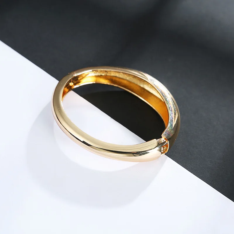 Minimalism Wide Line Alloy Bangles& Bangles Trendy Charm Bracelets Jewelry For Women Love Wedding Gifts bangle bracelet