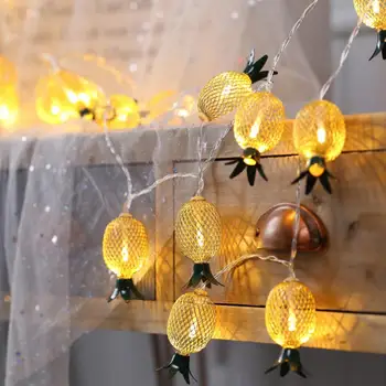 

Retro Style Golden Pineapple String Lights LED Battery-powered Novel Fairy Lights Hold Wedding Birthday Party Bedroom Led Strip