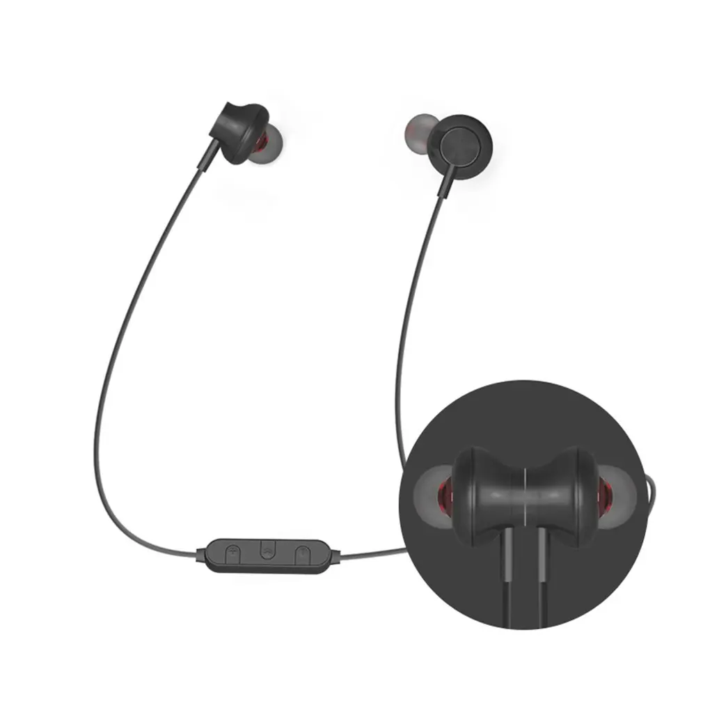 BT-08 беспроводная гарнитура с шейным ободком, Bluetooth 4,2, стерео наушники, наушники-вкладыши для занятий спортом, бега