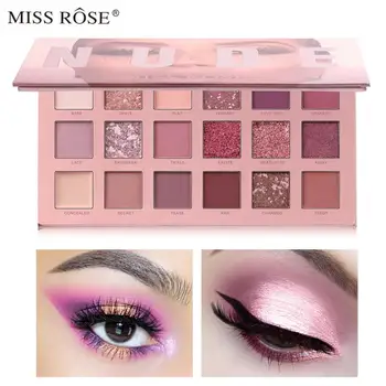 

18 Color Eyeshadow Palette Nude Shining Glitter Pigmented Smoky Smooth Eyeshadow Waterproof Lasting Makeup Cosmetics TSLM1