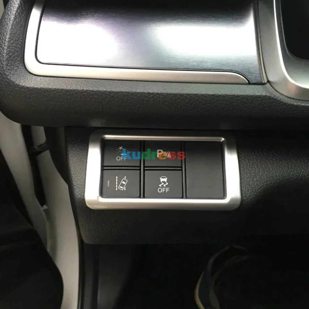 Для Honda Civic 10th седан внутренняя фара Кнопка регулировки переключатель панель чехол для пульта отделка украшения