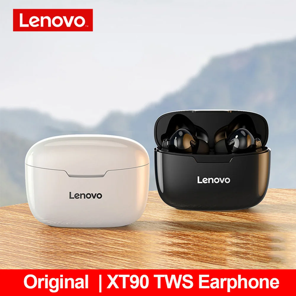 

Original Lenovo XT90 TWS Wireless Earphone Dual Stereo Noise Reduction IP54 Waterproof HiFi Headset With Mic XT91 Sport Earbuds