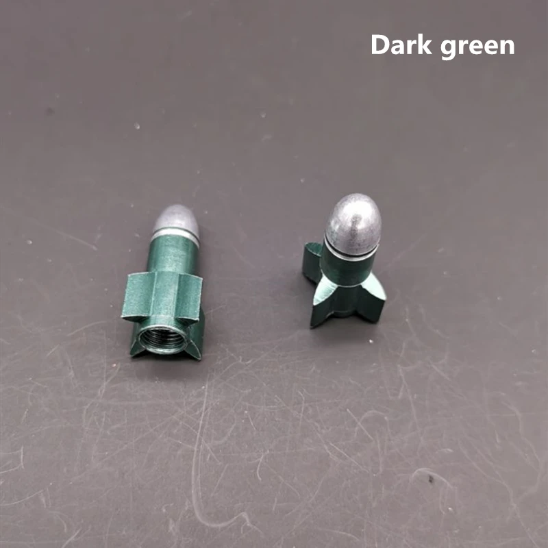 dark green Fouriers велосипедная крышка клапана MTB дорожный шток шины воздушный клапан крышка s Америка крышка клапана алюминиевая велосипедная крышка клапана давления s пылезащитные крышки - Цвет: dark green
