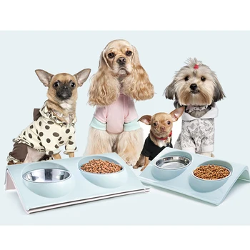 

Stainless Steel Pet Bowl Water-repellent Pet Dog Dog Puppies Cat Pet Supplies Feeding Utensils Large-capacity Bowl