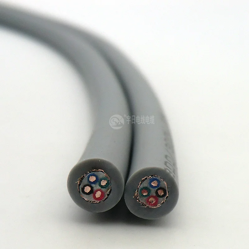 Тянущийся кабель управления цепью экранированный ультра гибкий 4 жильный 0 2 3 мм
