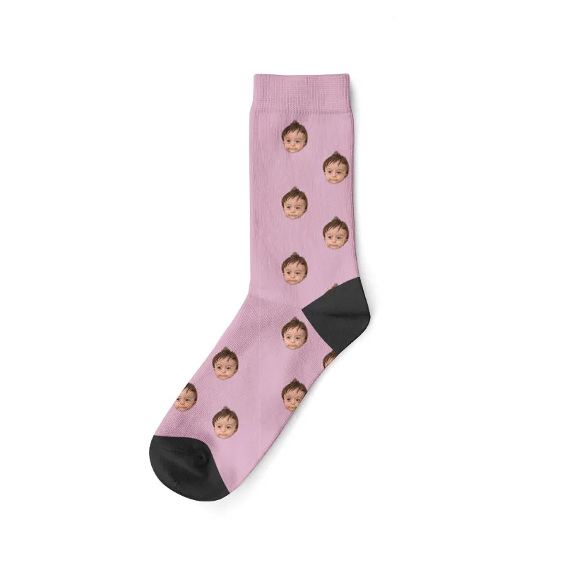 Custom Print Your Photo Pet Face Socks Personalized Long Socks Colorful Socks for Men Women Funny Novelty Socks Gifts