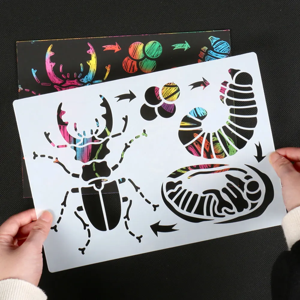 

Animal DIY Layering Stencils Wall Painting Toy Scrapbook Coloring Embossing Album Decorative Paper Card Template