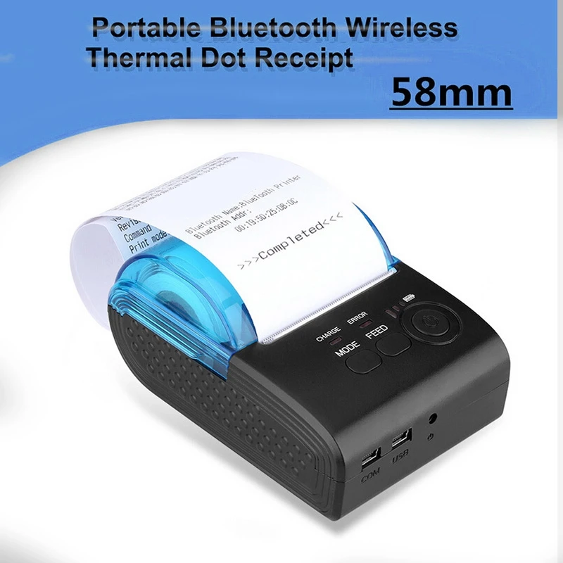 PPYY-58 мм Bluetooth Термальный чековый принтер порт чековый принтер pos-принтер портативный Bluetooth принтер билетный принтер Andr