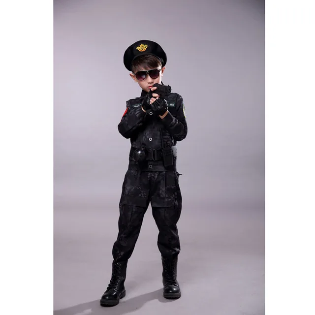 Детские военные тактические костюмы ACU, камуфляжные короткие и длинные армейские костюмы, Студенческая верхняя одежда для мальчиков, тренировочная форма - Цвет: 008
