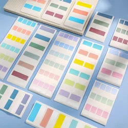 Autocollant d'indice de couleur Fluorescent, étiquette créative, marqueur de bande mémo pour étudiant, étiquette de Classification de bureau, nom, Note autocollante 