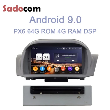 

PX6 IPS 2 din Android 9.0 Car DVD Player 8 Core 64G+4GB RAM For Ford Fiesta 2013-2016 multimedia Glonass autoradio car radio
