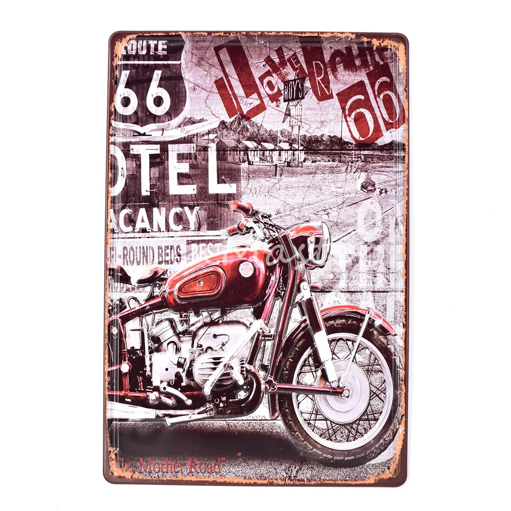 A108 Esso BSA мотоциклы с металлическим тиснением гаражный Знак Домашний Декор Винтаж ROUTE 66 плакат оловянные знаки Паб Бар Металлические настенные художественные наклейки - Цвет: A108