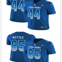 Сан-Франсиско мужской женский Молодежный Джордж киттл Кайл Juszczyk ограниченная Футбольная Футболка 49er Королевский синий NFC Pro Bowl