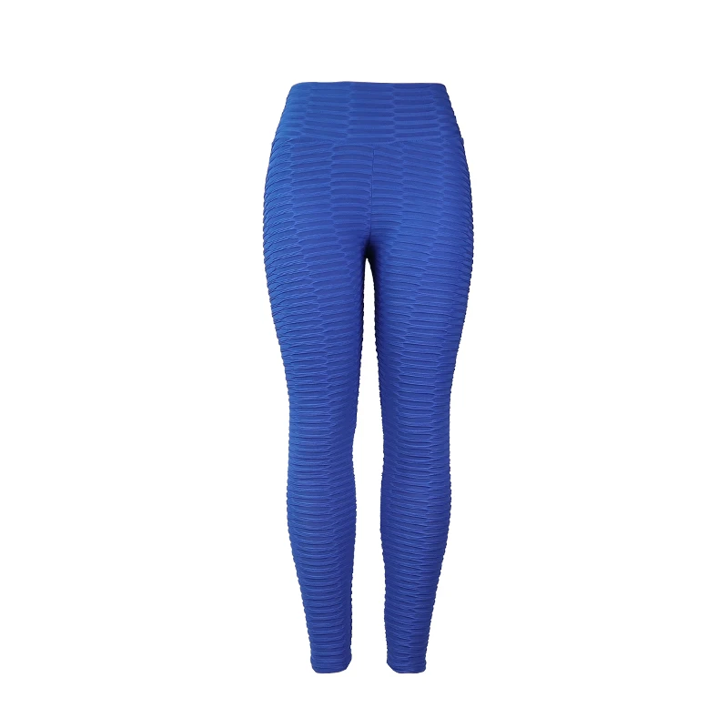 Jacquard Blue Жаккардовые леггинсы, спортивные женские, для фитнеса, пуш-ап, Joga, штаны, на приседание, для спортзала, с рюшами, с высокой талией, леггинсы, Mujer, для тренировки, розовая спортивная одежда - Цвет: Jacquard Blue